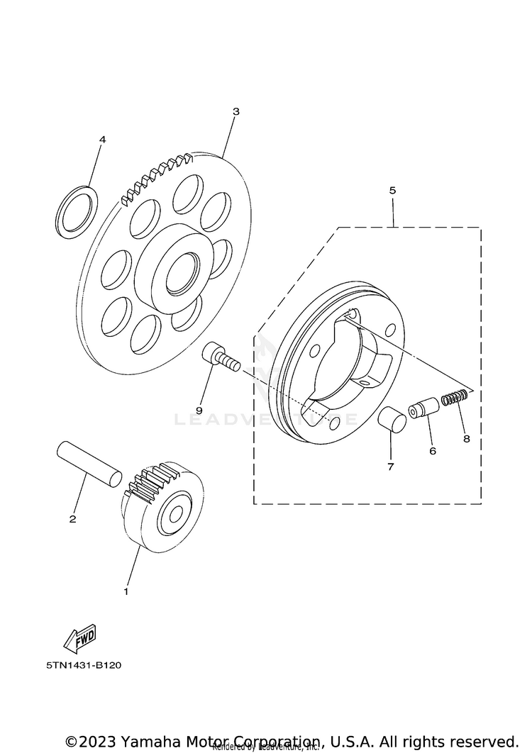 Starter Clutch Schematic