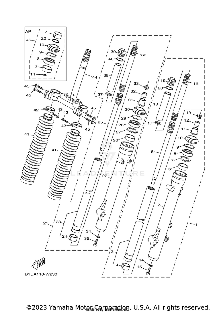 Front Fork Schematic