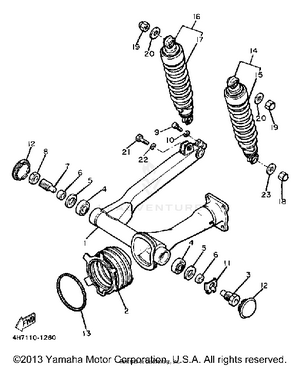 Rear Arm Suspension Schematic