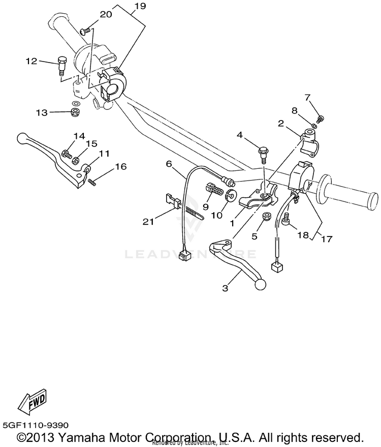 Handle Switch Lever Schematic