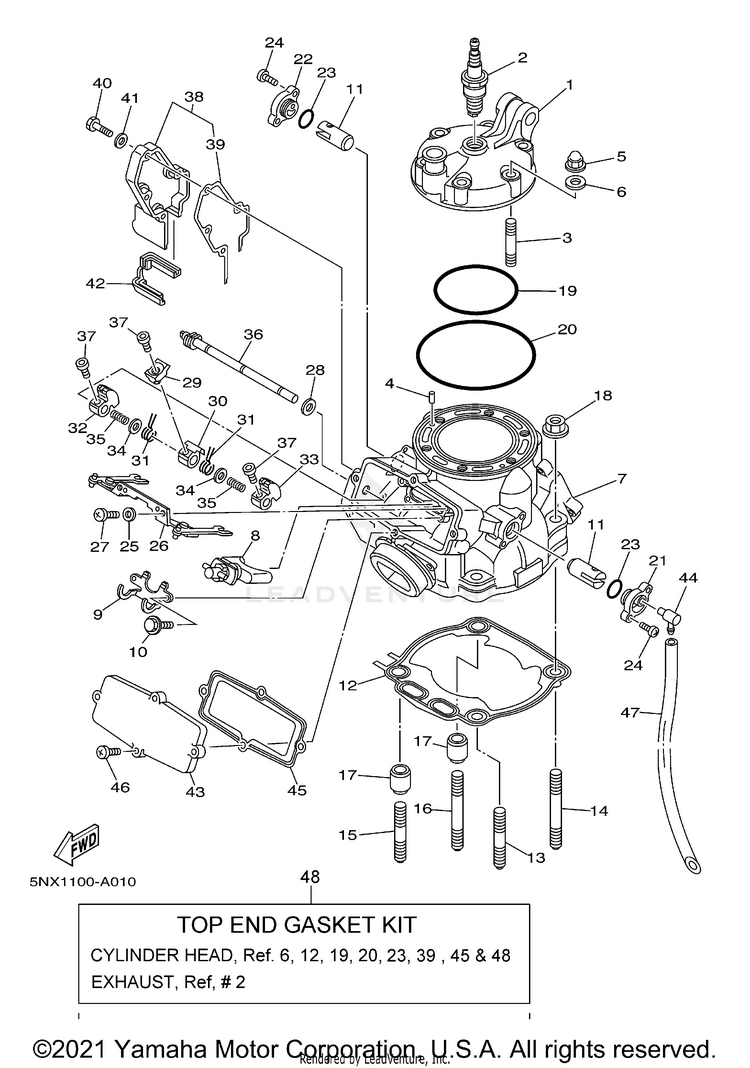 Cylinder Head Schematic