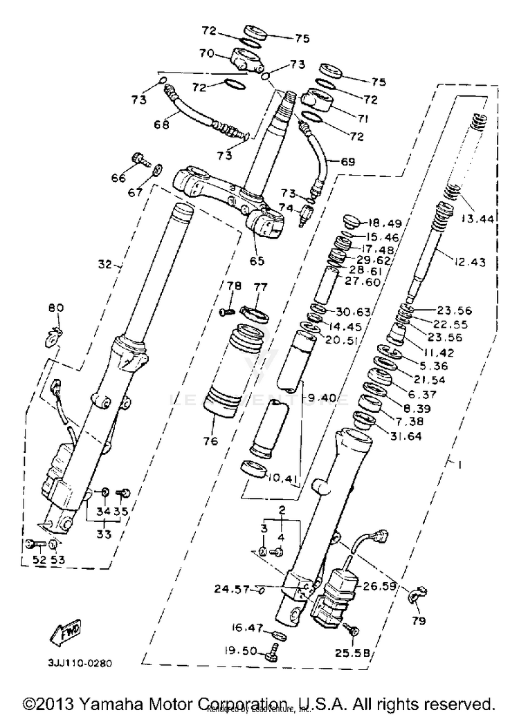 Front Fork Schematic
