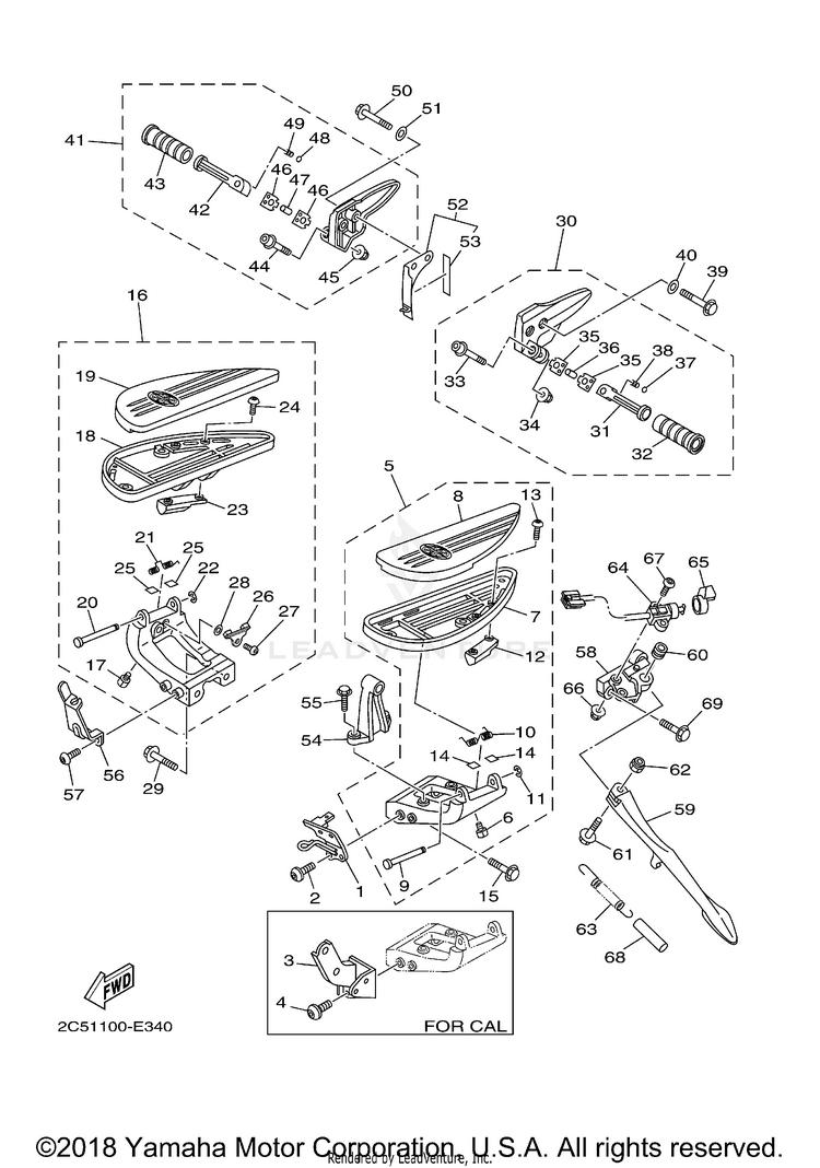 Stand Footrest Schematic