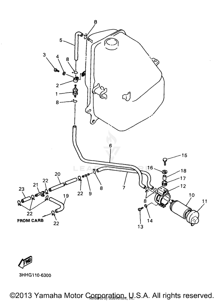 Fuel Tank 2 California Only Schematic