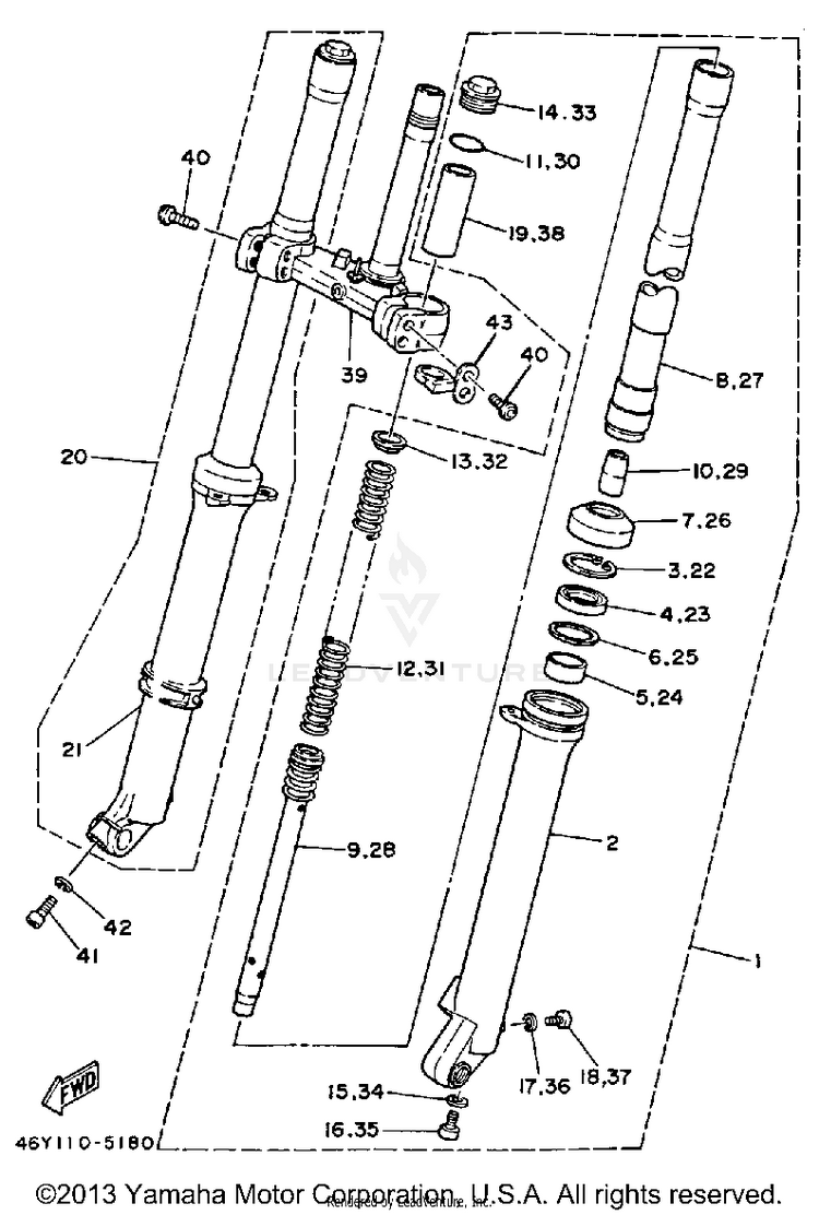 Front Fork Schematic