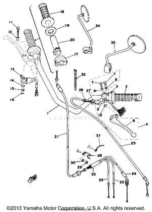 Handlebar Cable Schematic