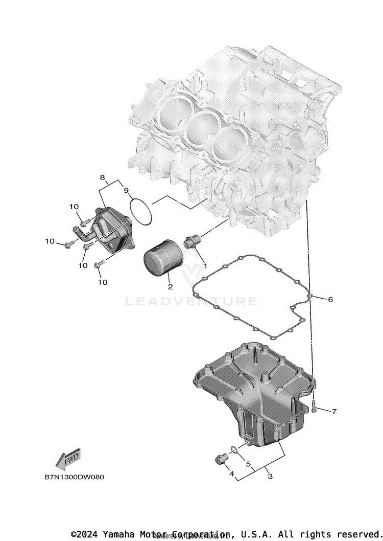 Oil Cleaner TRACER 9 GT - MTT9GTNCR - 2022 Schematic