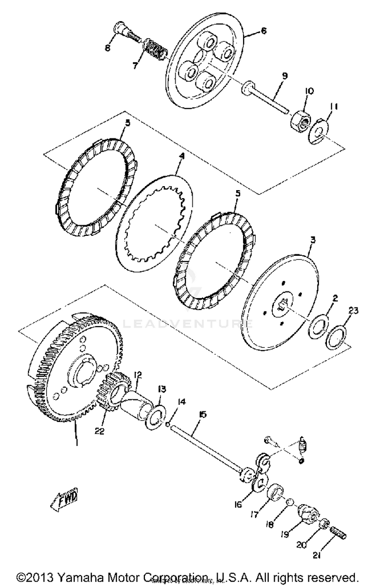 Clutch JT1 - 1971 Schematic