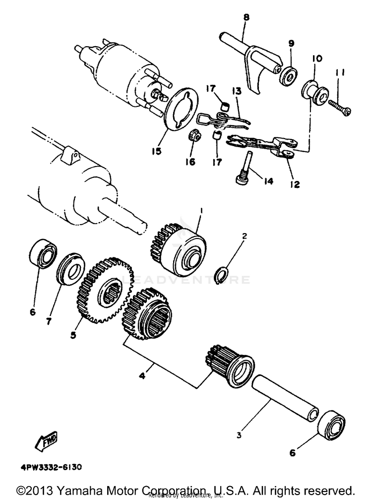 Starter Clutch Schematic