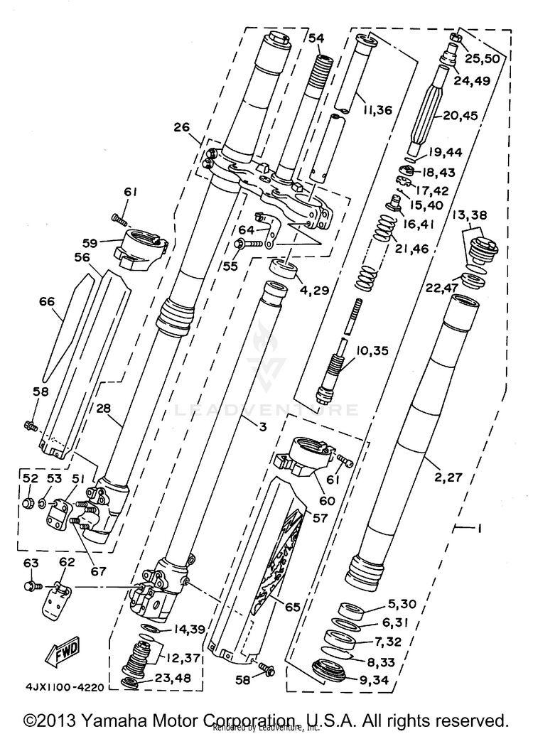 Front Fork Schematic