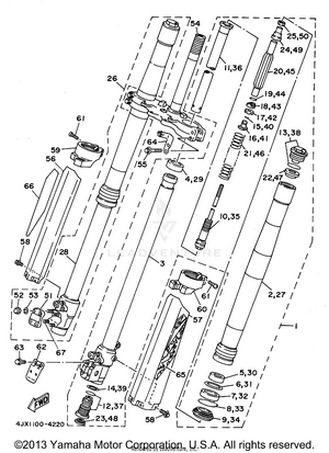 Front Fork Schematic