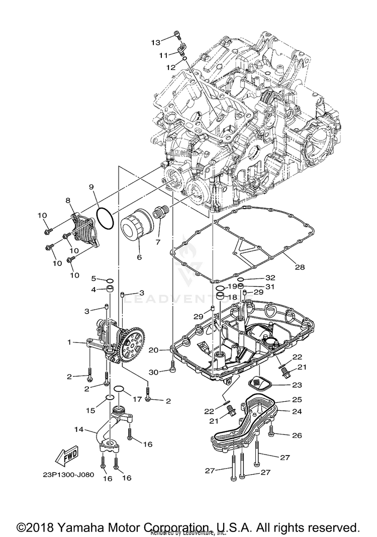 Oil Pump SUPER TENERE - XTZ12HCL - 2017 Schematic