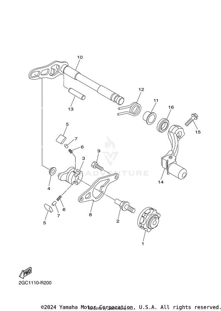Shift Shaft Schematic