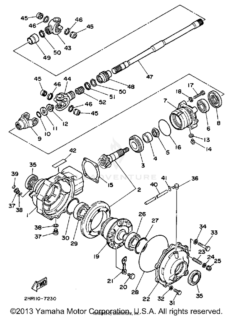 Front Differential Schematic