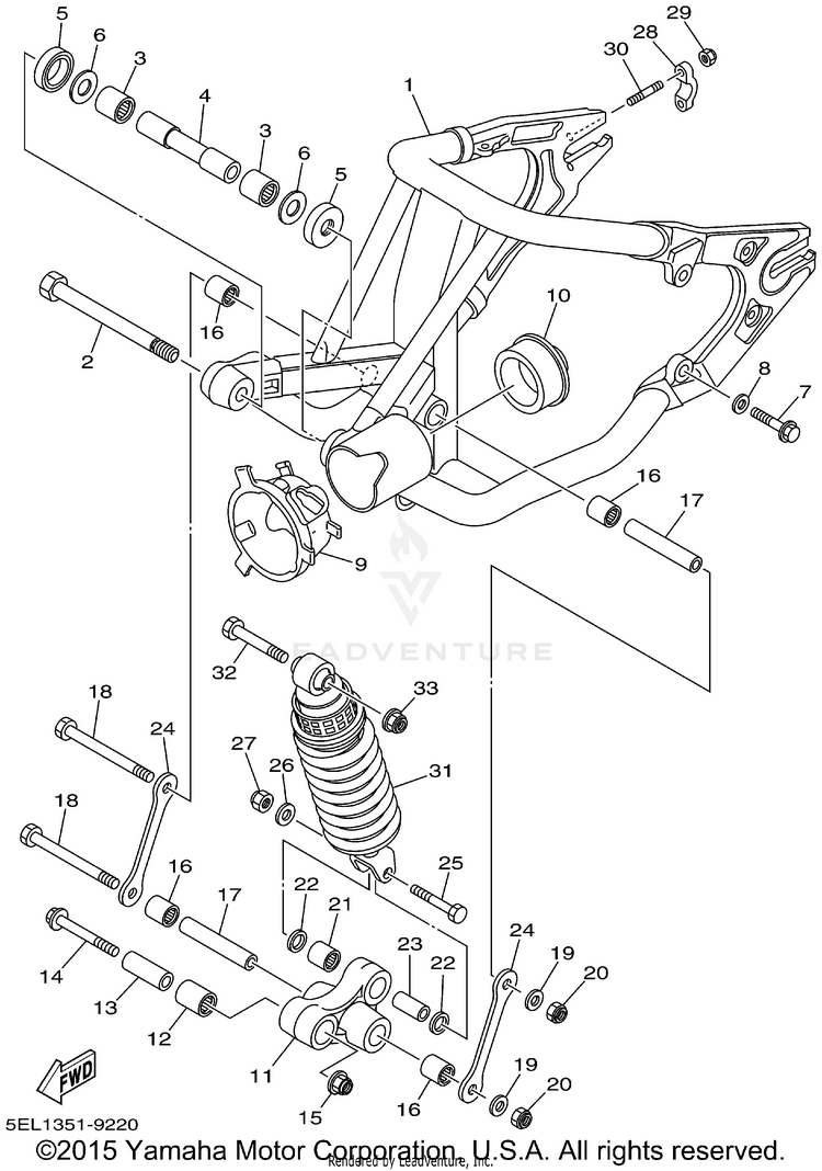 Rear Arm Suspension Schematic