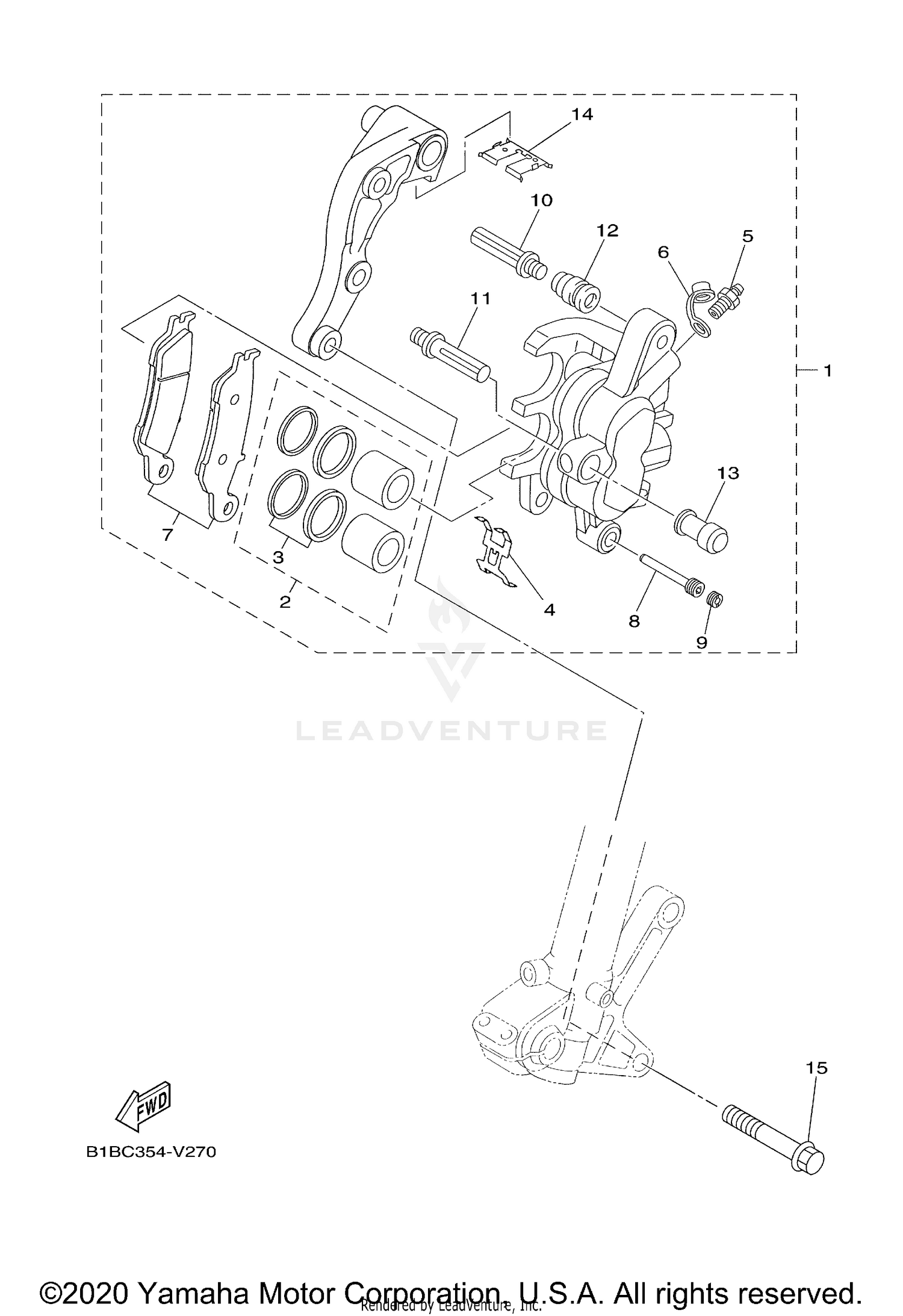 FRONT BRAKE CALIPER