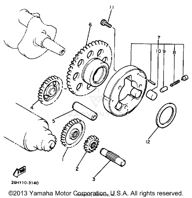 Starter Clutch Schematic