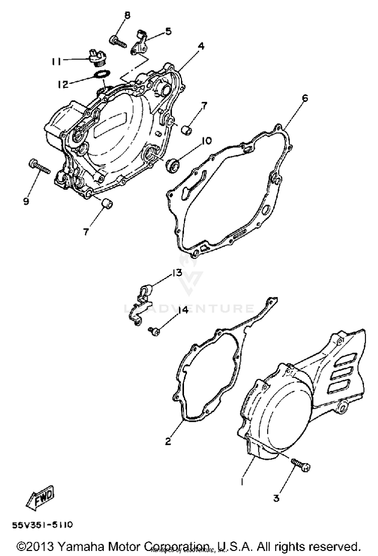 Crankcase Cover Schematic