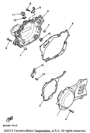 Crankcase Cover Schematic
