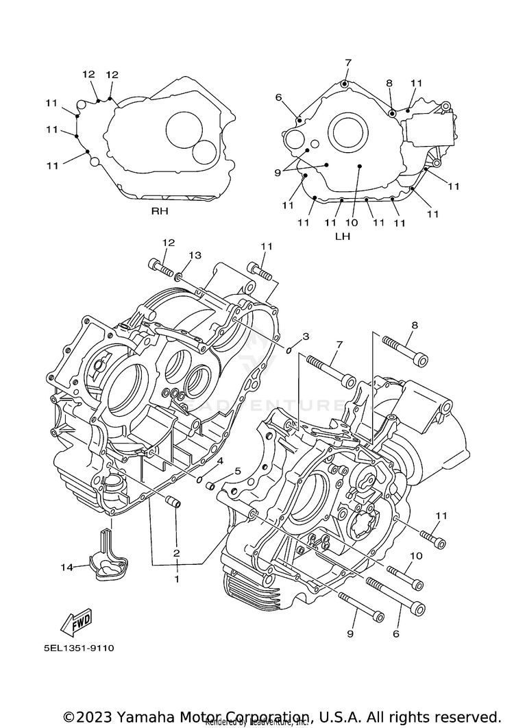 Crankcase Schematic
