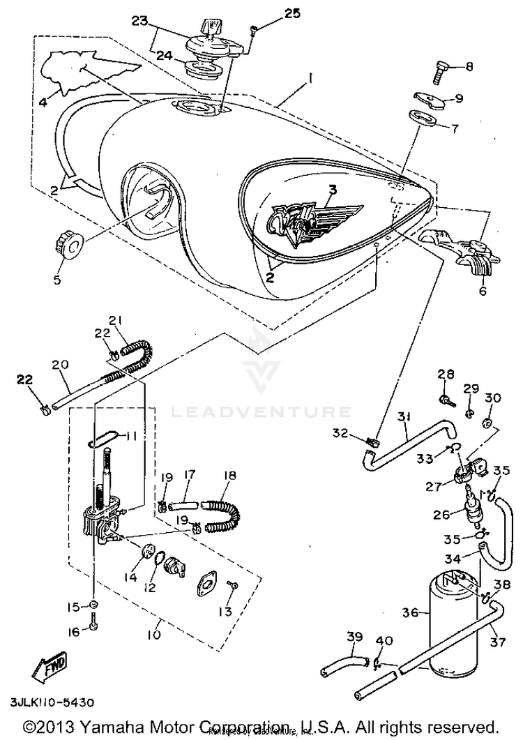 Fuel Tank California Only Schematic