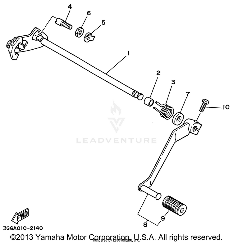 Shift Shaft Schematic
