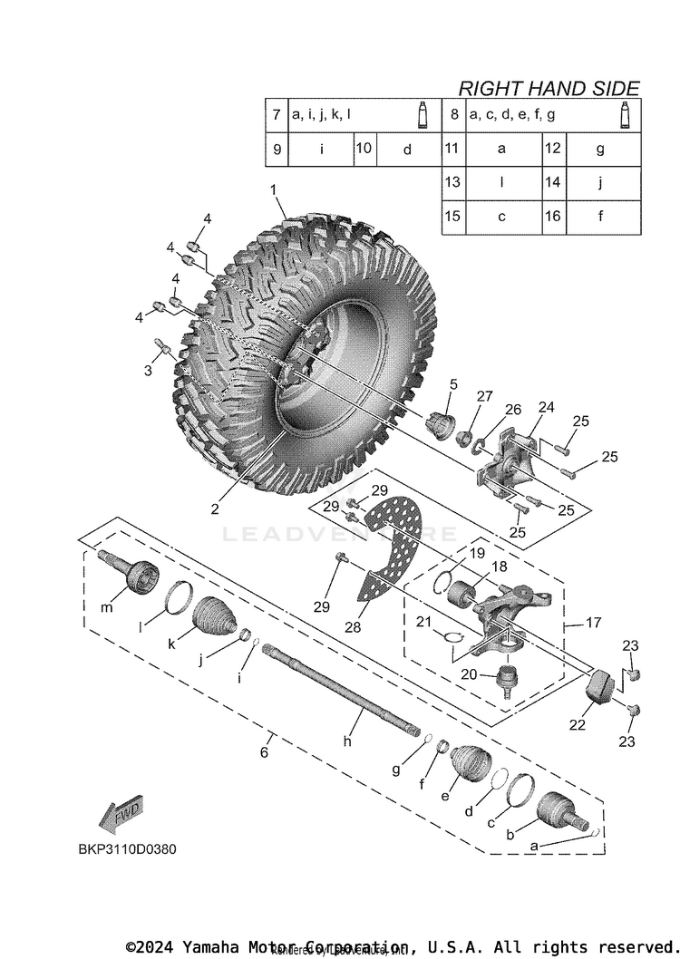 Front Wheel 2 Schematic
