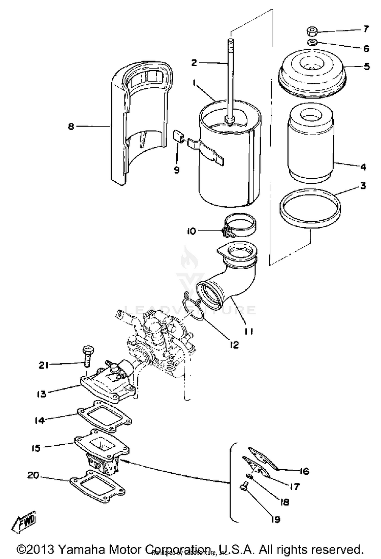 Intake LB80_3D - 1977 Schematic