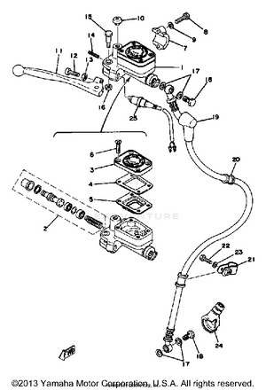 Master Cylinder Brake Hose Schematic