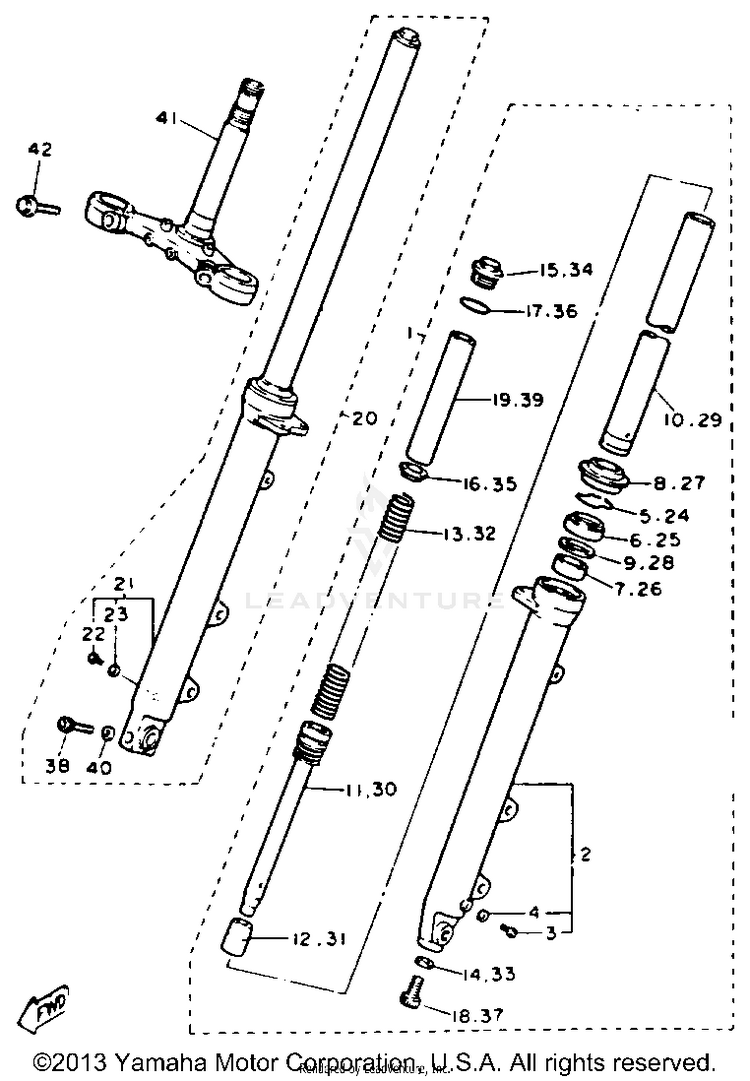 Front Fork Schematic