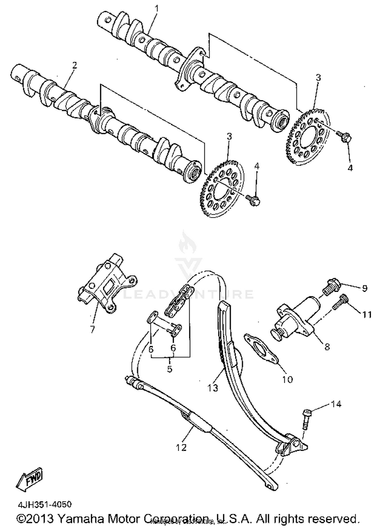 Camshaft Chain Schematic