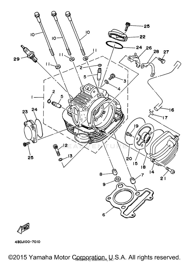 Cylinder Head Schematic