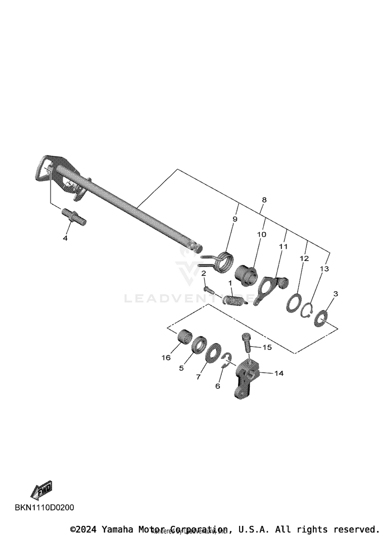 Shift Shaft Schematic