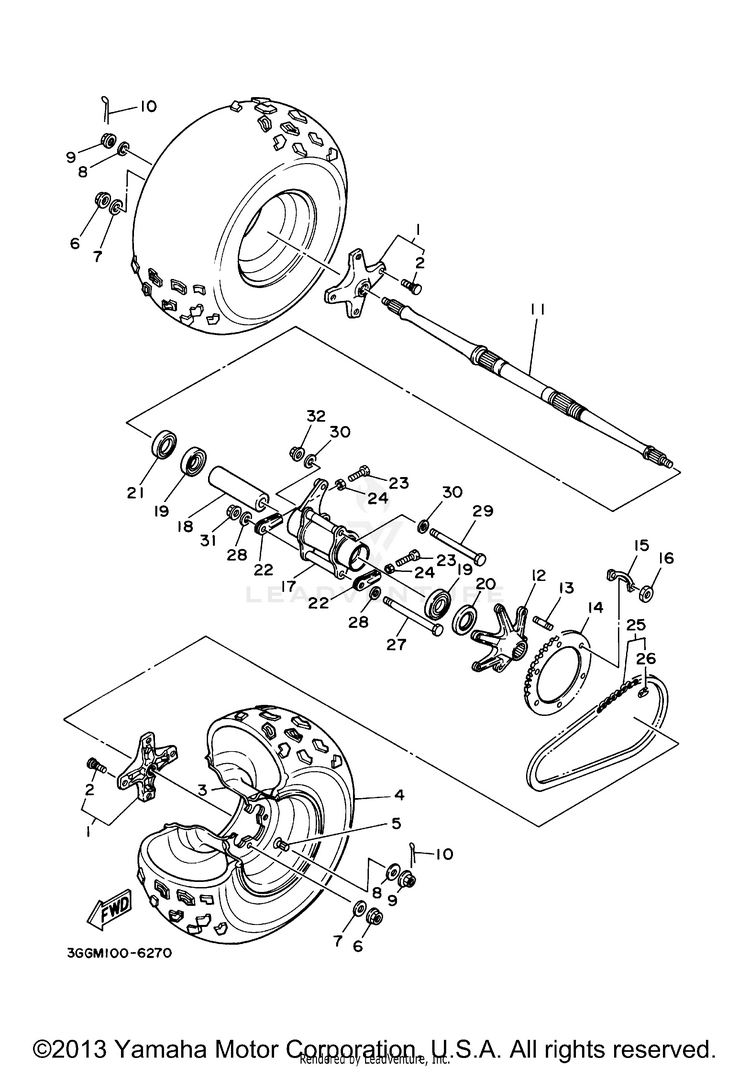 Rear Wheel Schematic