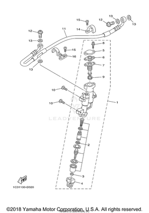 Rear Master Cylinder Schematic