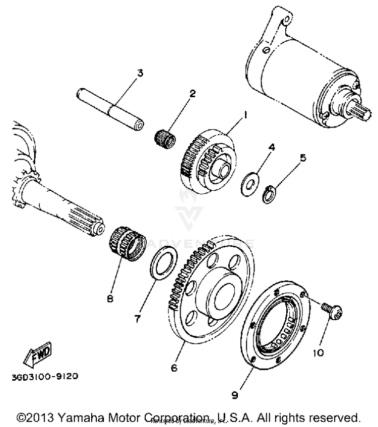 Starter Clutch Schematic