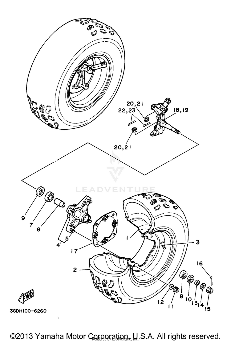 Front Wheel Schematic