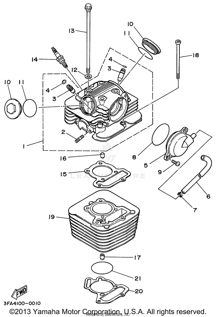 Cylinder Head Schematic