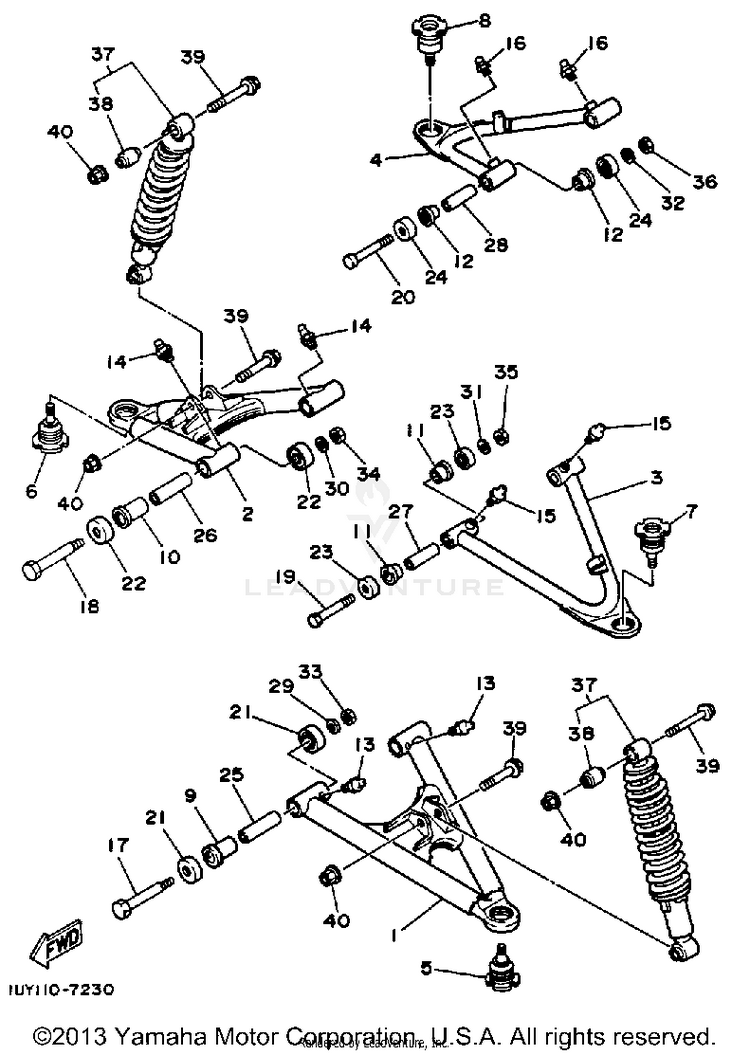 Front Suspension Wheel Schematic