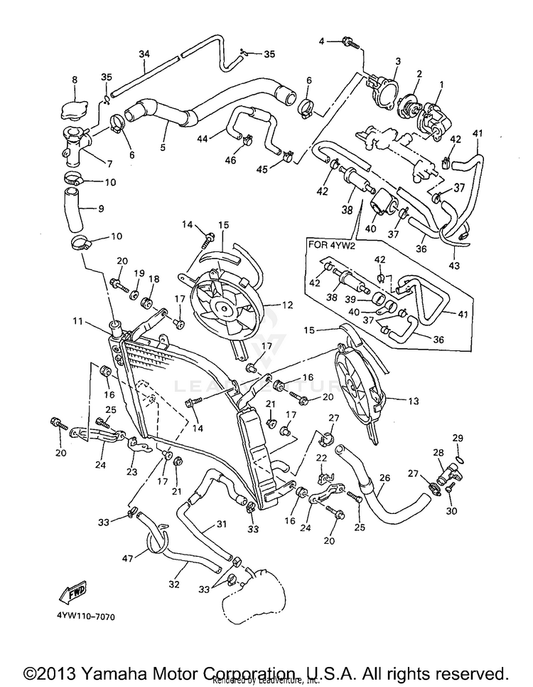 Radiator Hose Schematic