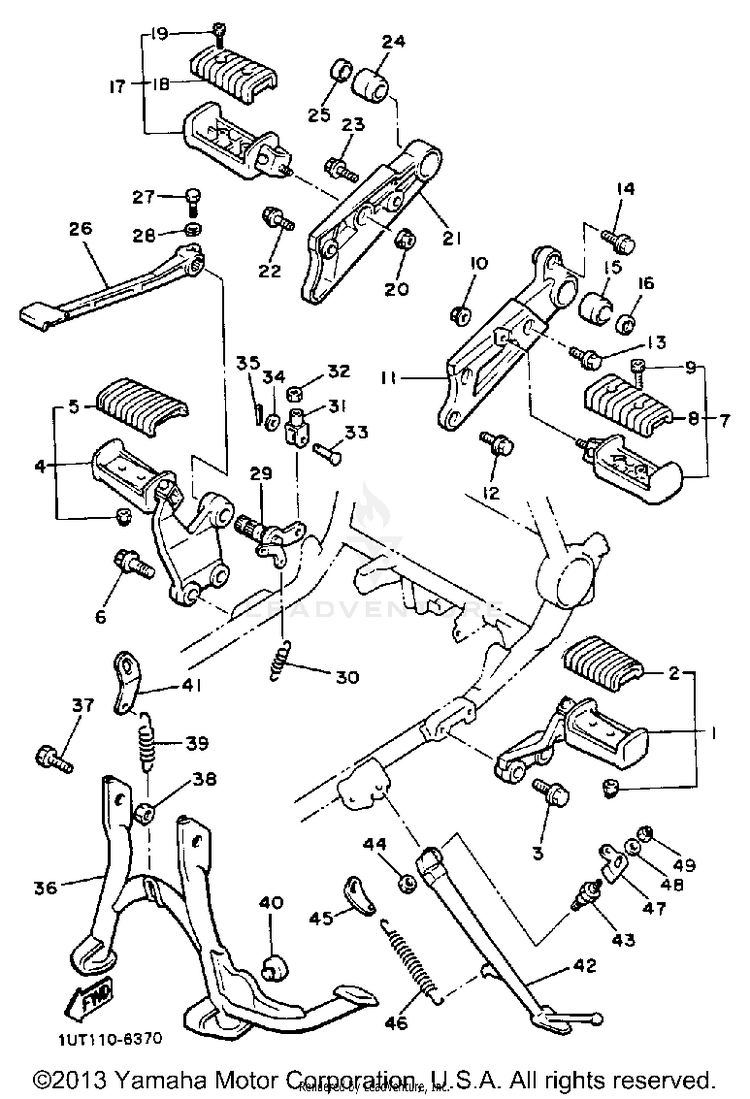 Stand Footrest Schematic