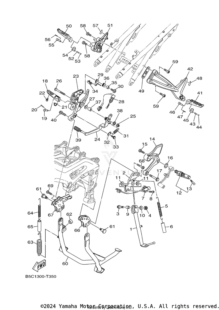 Stand Footrest Schematic
