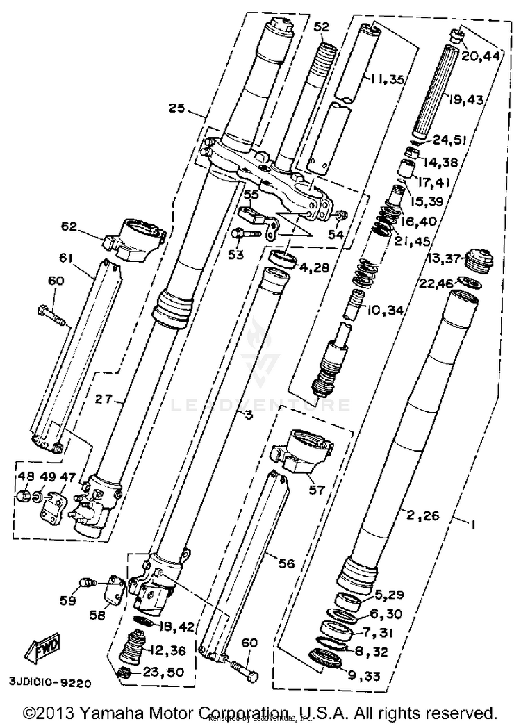 Front Fork Schematic