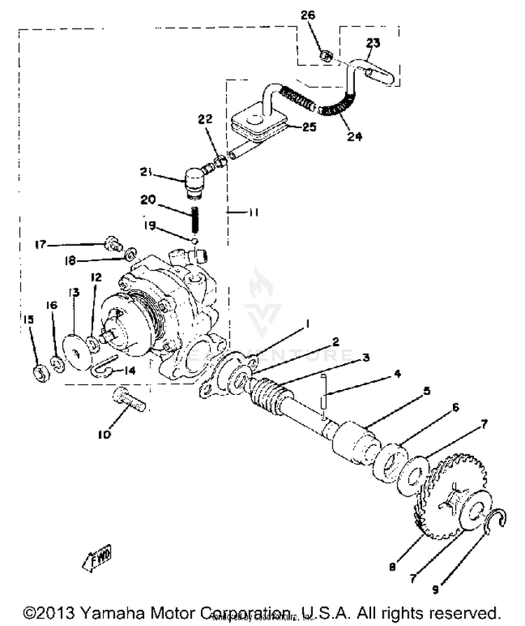 Oil Pump GTMXE - 1978 Schematic