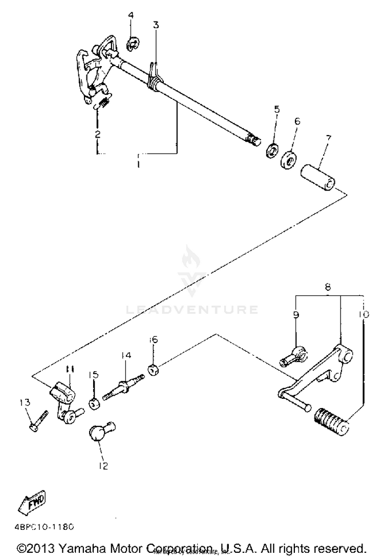 Shift Shaft Schematic