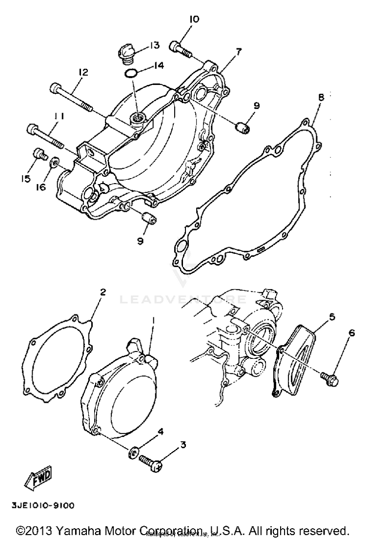 Crankcase Cover Schematic