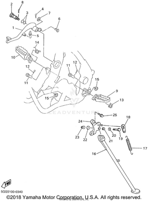 Stand Footrest Schematic