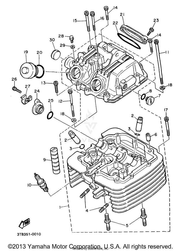 Cylinder Head Schematic