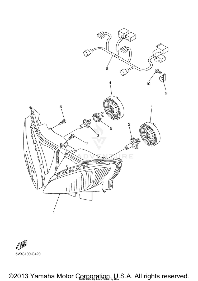 Headlight Schematic