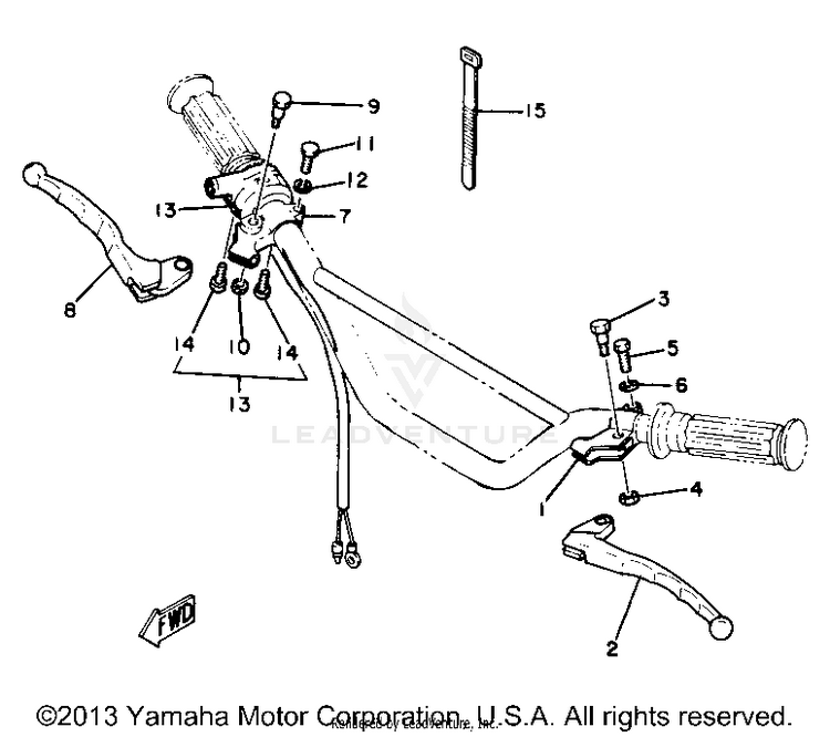 Handle Switch - Lever Schematic